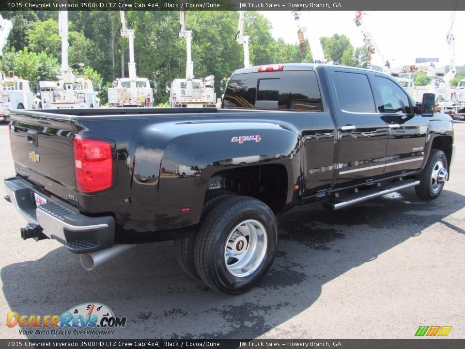 2015 Chevrolet Silverado 3500HD LTZ Crew Cab 4x4 Black / Cocoa/Dune Photo #5