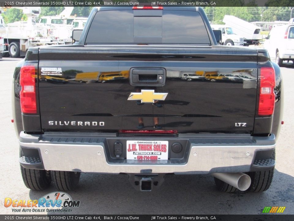 2015 Chevrolet Silverado 3500HD LTZ Crew Cab 4x4 Black / Cocoa/Dune Photo #6