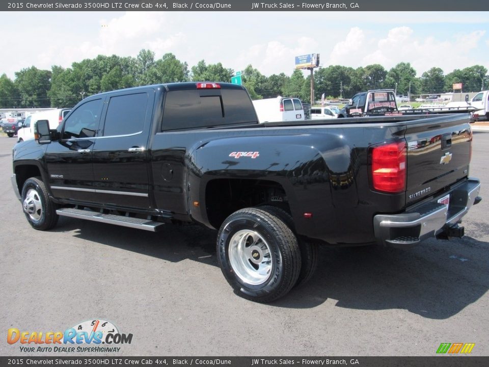 2015 Chevrolet Silverado 3500HD LTZ Crew Cab 4x4 Black / Cocoa/Dune Photo #7