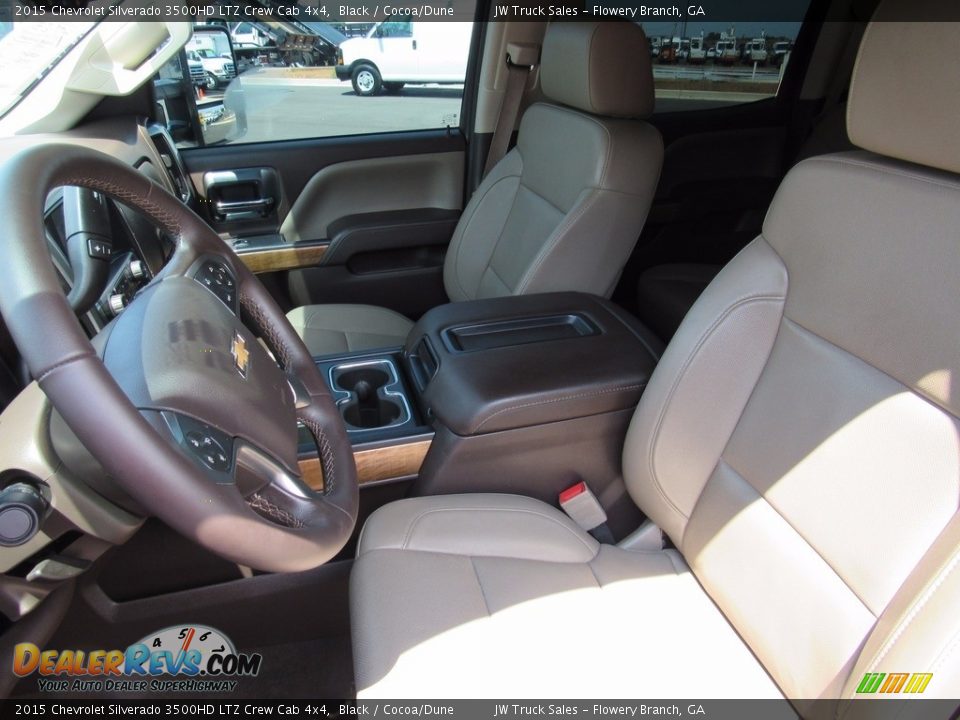 2015 Chevrolet Silverado 3500HD LTZ Crew Cab 4x4 Black / Cocoa/Dune Photo #9