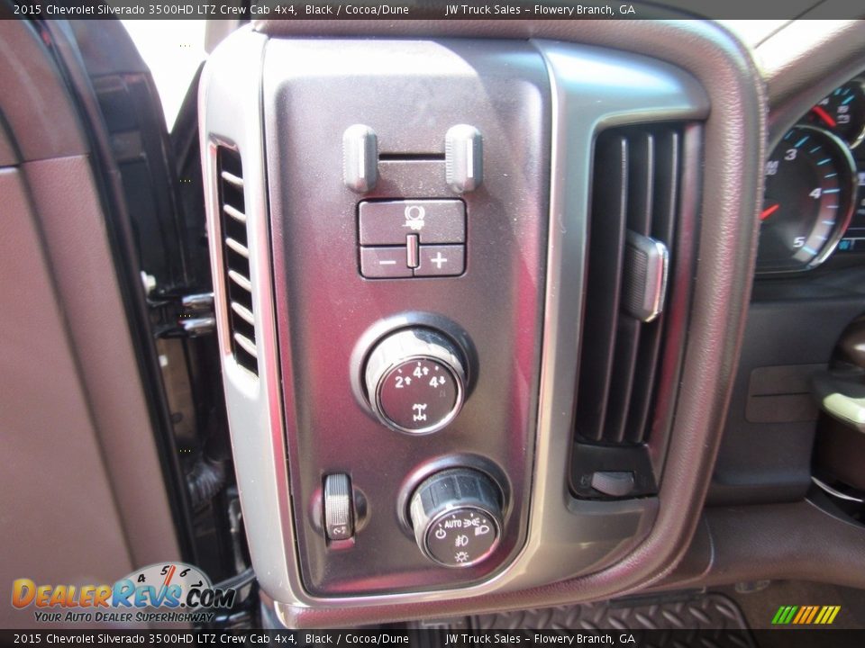2015 Chevrolet Silverado 3500HD LTZ Crew Cab 4x4 Black / Cocoa/Dune Photo #12