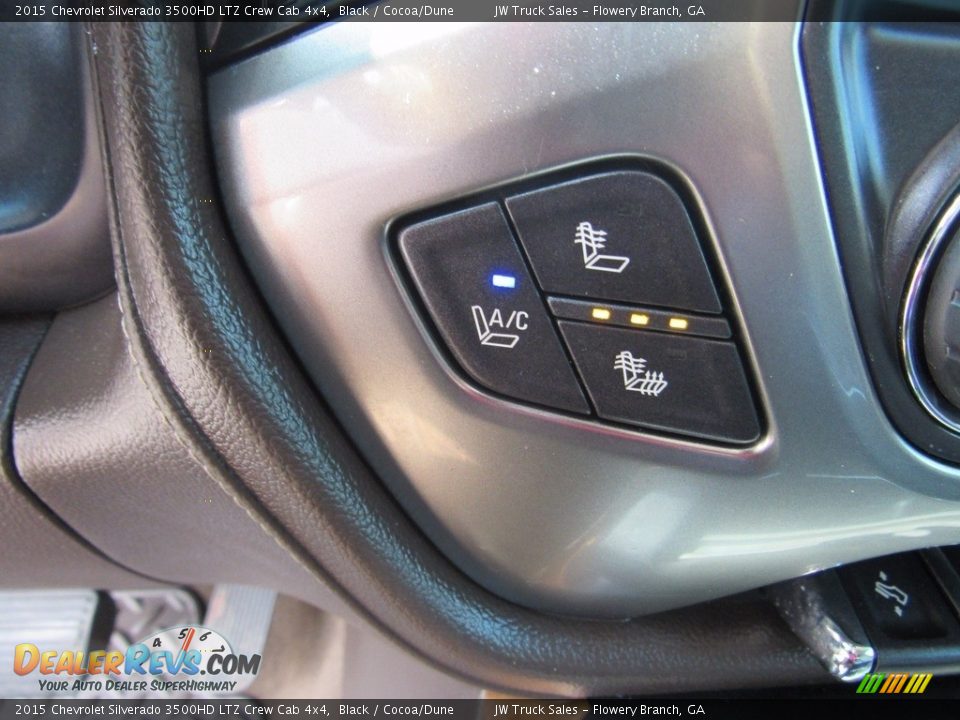 2015 Chevrolet Silverado 3500HD LTZ Crew Cab 4x4 Black / Cocoa/Dune Photo #15