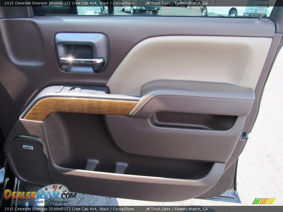 2015 Chevrolet Silverado 3500HD LTZ Crew Cab 4x4 Black / Cocoa/Dune Photo #20