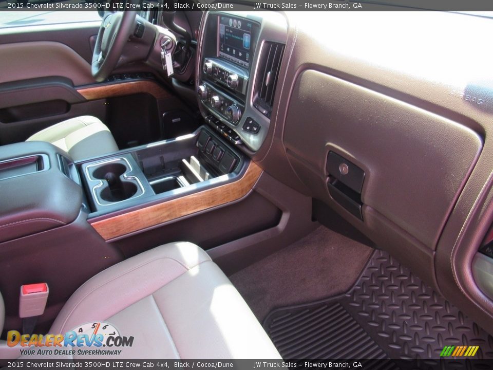 2015 Chevrolet Silverado 3500HD LTZ Crew Cab 4x4 Black / Cocoa/Dune Photo #21