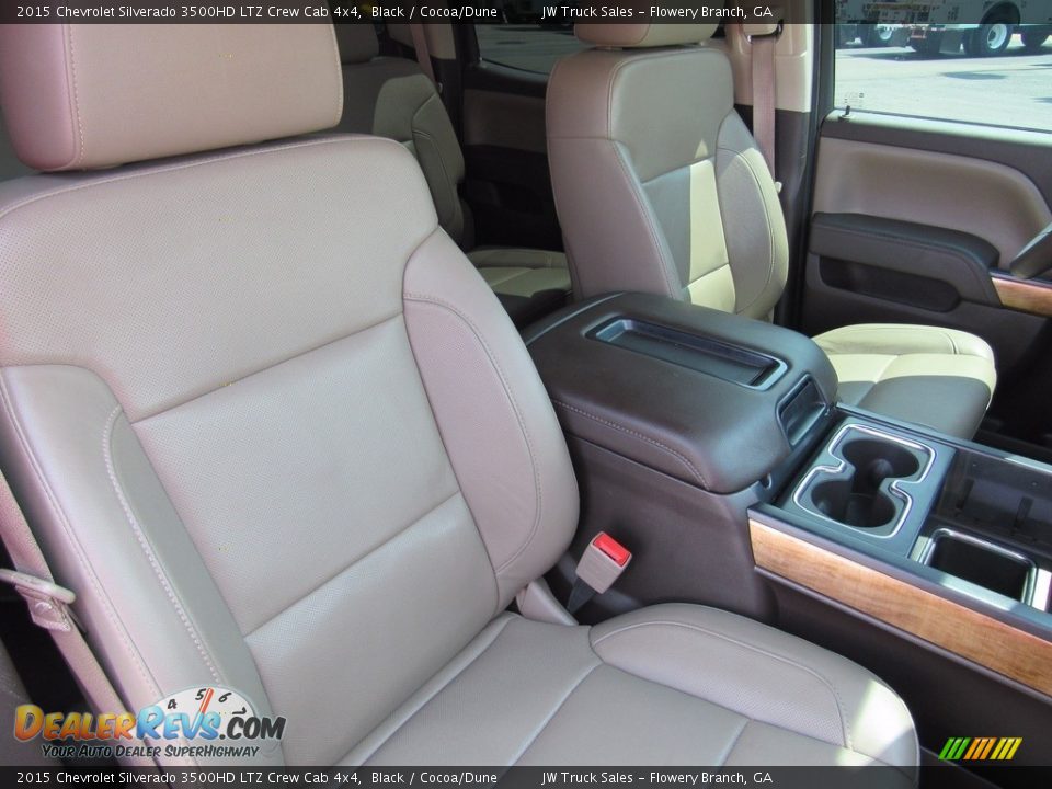2015 Chevrolet Silverado 3500HD LTZ Crew Cab 4x4 Black / Cocoa/Dune Photo #22