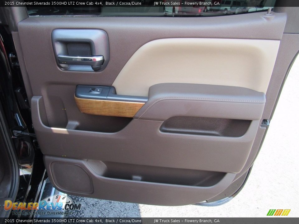 2015 Chevrolet Silverado 3500HD LTZ Crew Cab 4x4 Black / Cocoa/Dune Photo #23