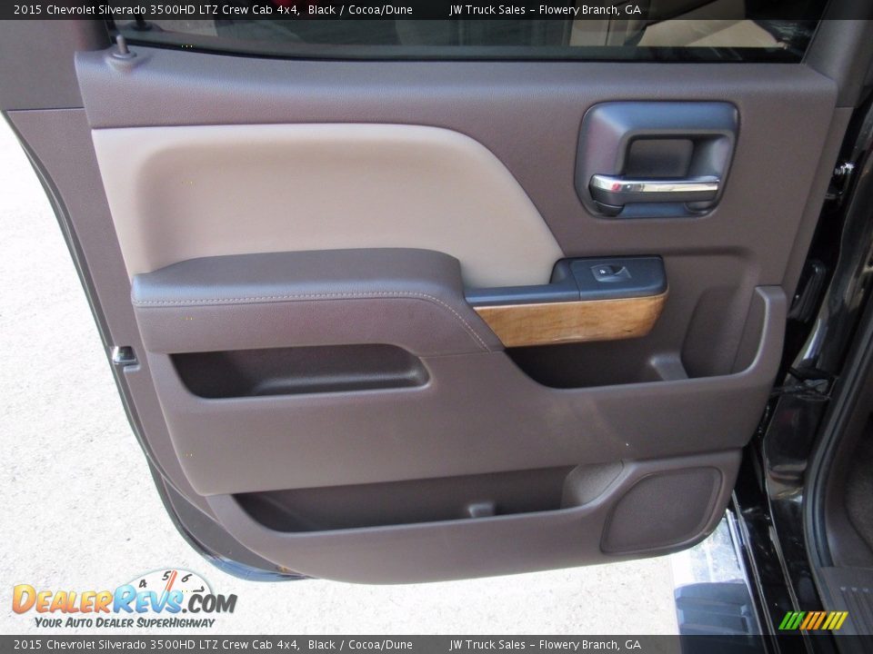 2015 Chevrolet Silverado 3500HD LTZ Crew Cab 4x4 Black / Cocoa/Dune Photo #27