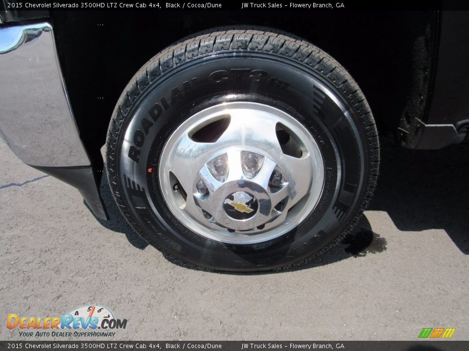 2015 Chevrolet Silverado 3500HD LTZ Crew Cab 4x4 Black / Cocoa/Dune Photo #36