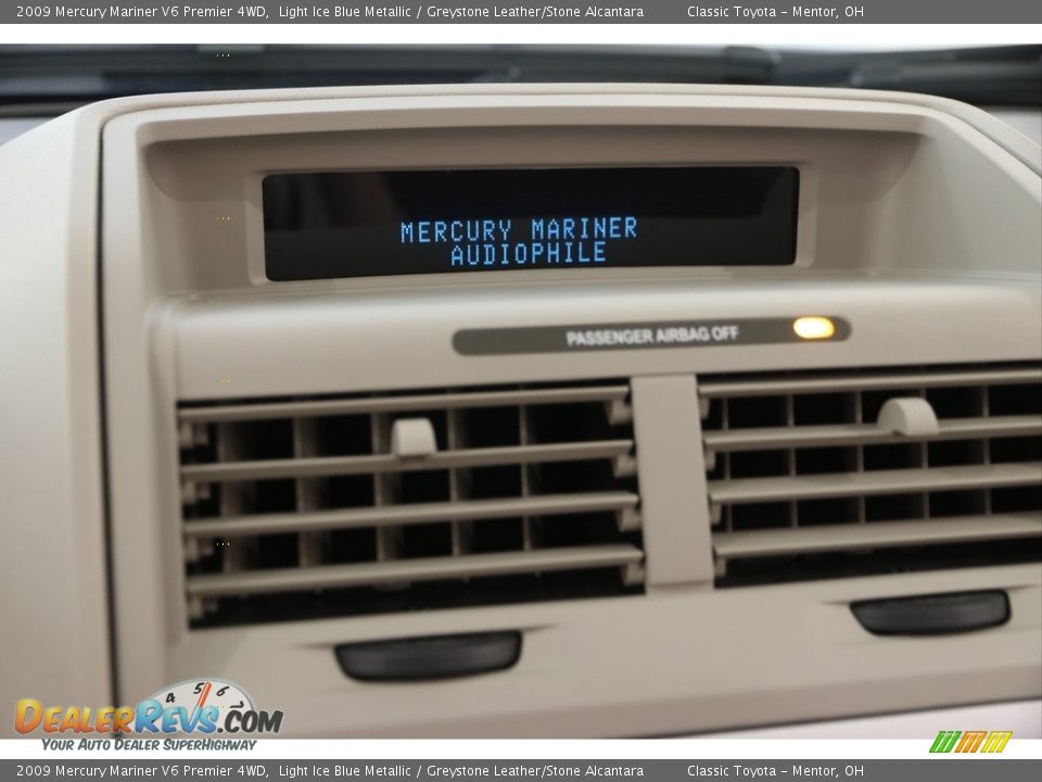 2009 Mercury Mariner V6 Premier 4WD Light Ice Blue Metallic / Greystone Leather/Stone Alcantara Photo #9
