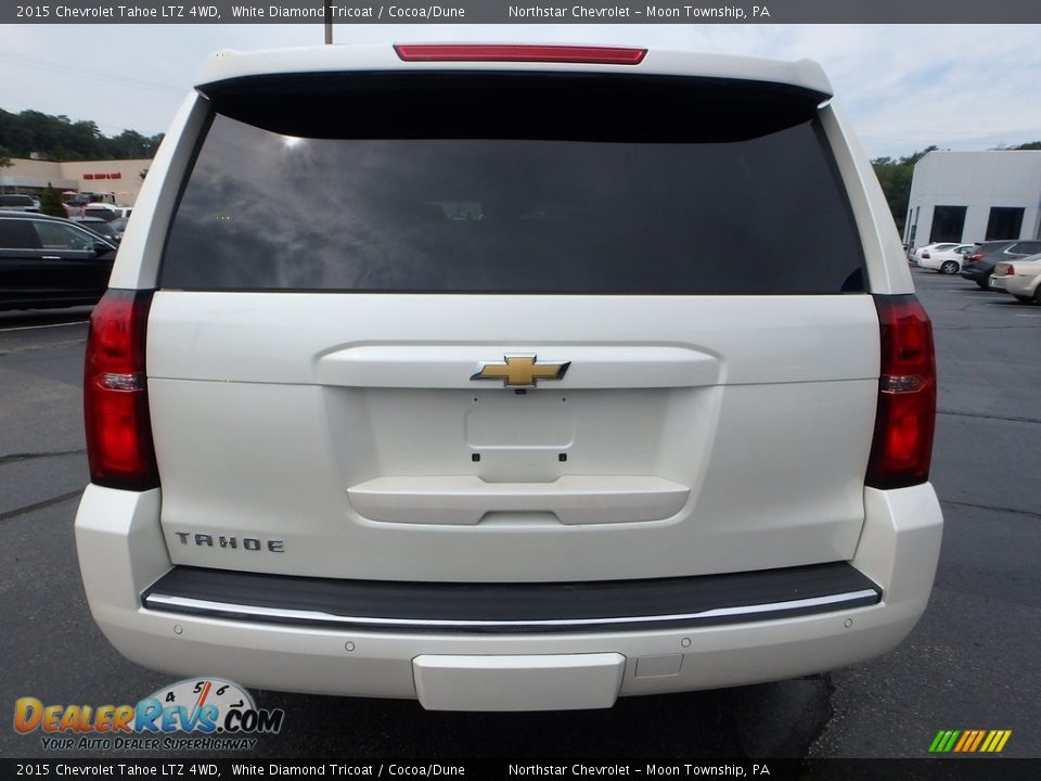 2015 Chevrolet Tahoe LTZ 4WD White Diamond Tricoat / Cocoa/Dune Photo #6