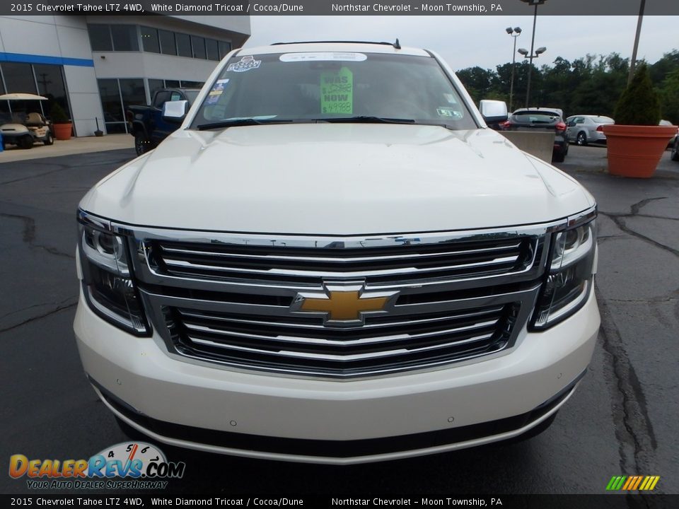 2015 Chevrolet Tahoe LTZ 4WD White Diamond Tricoat / Cocoa/Dune Photo #13