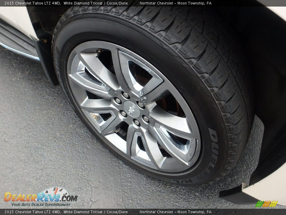 2015 Chevrolet Tahoe LTZ 4WD White Diamond Tricoat / Cocoa/Dune Photo #14