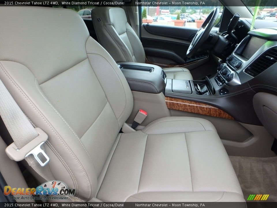 2015 Chevrolet Tahoe LTZ 4WD White Diamond Tricoat / Cocoa/Dune Photo #15