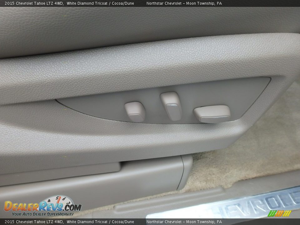 2015 Chevrolet Tahoe LTZ 4WD White Diamond Tricoat / Cocoa/Dune Photo #17