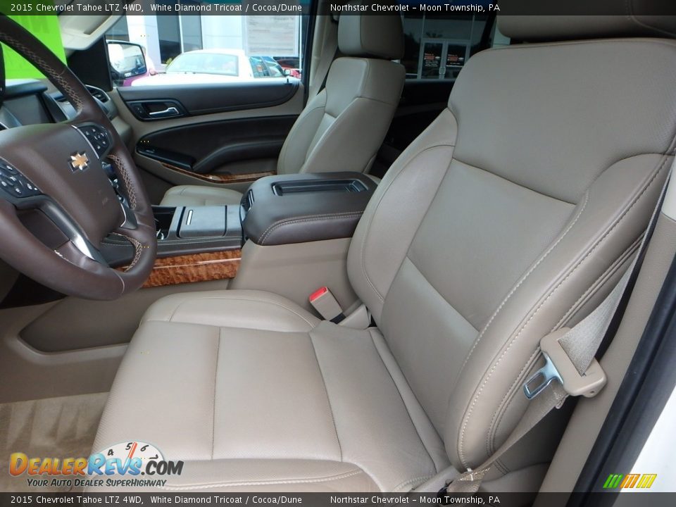2015 Chevrolet Tahoe LTZ 4WD White Diamond Tricoat / Cocoa/Dune Photo #20