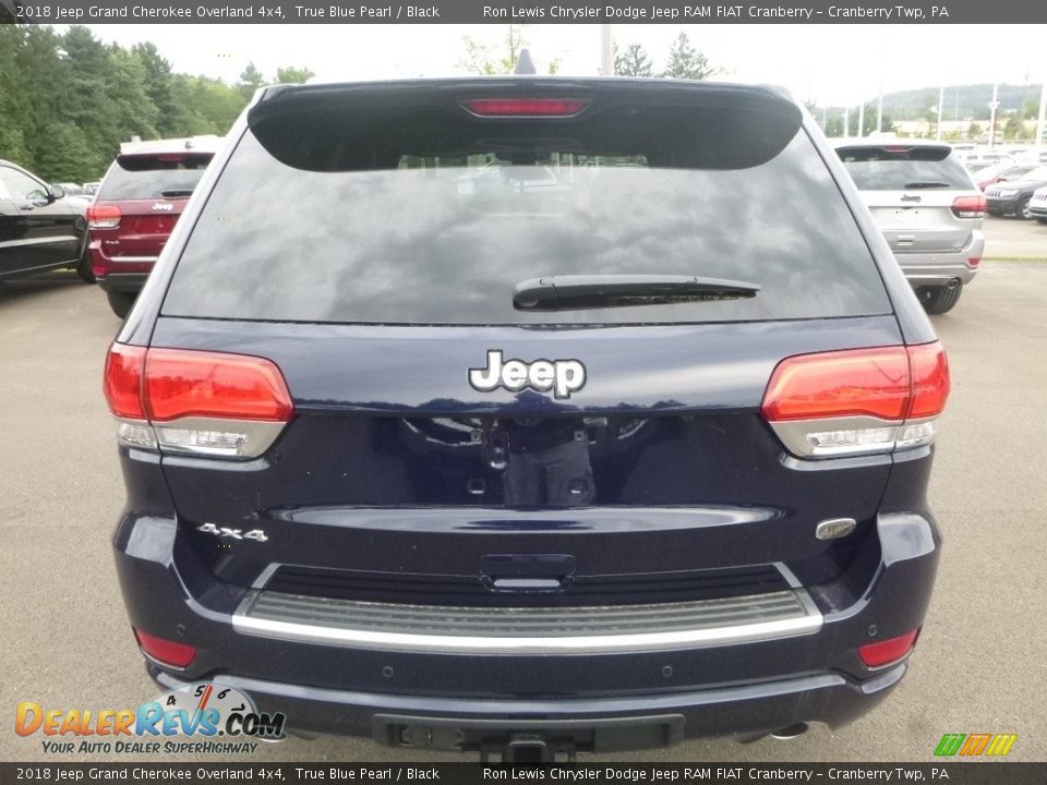 2018 Jeep Grand Cherokee Overland 4x4 True Blue Pearl / Black Photo #4