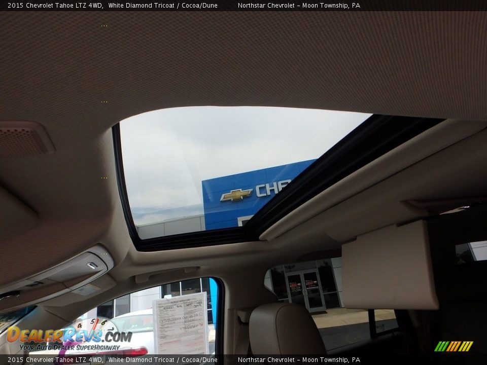 2015 Chevrolet Tahoe LTZ 4WD White Diamond Tricoat / Cocoa/Dune Photo #25