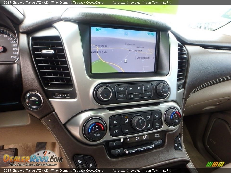 2015 Chevrolet Tahoe LTZ 4WD White Diamond Tricoat / Cocoa/Dune Photo #27