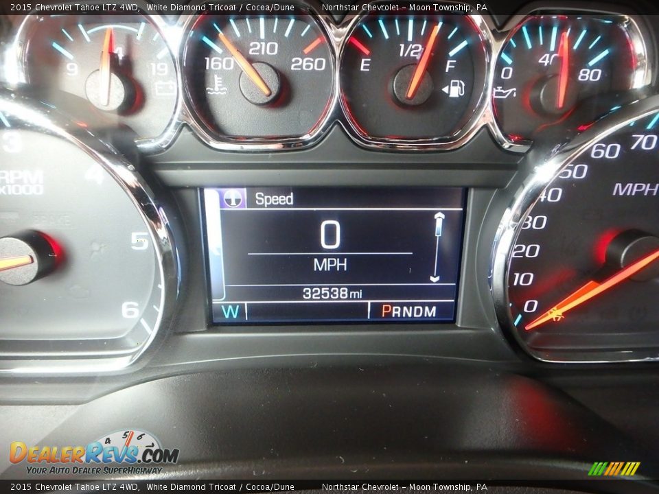 2015 Chevrolet Tahoe LTZ 4WD White Diamond Tricoat / Cocoa/Dune Photo #29