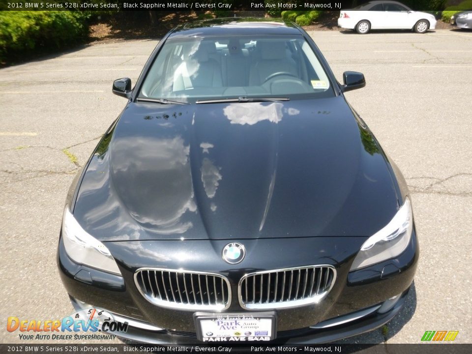 2012 BMW 5 Series 528i xDrive Sedan Black Sapphire Metallic / Everest Gray Photo #8
