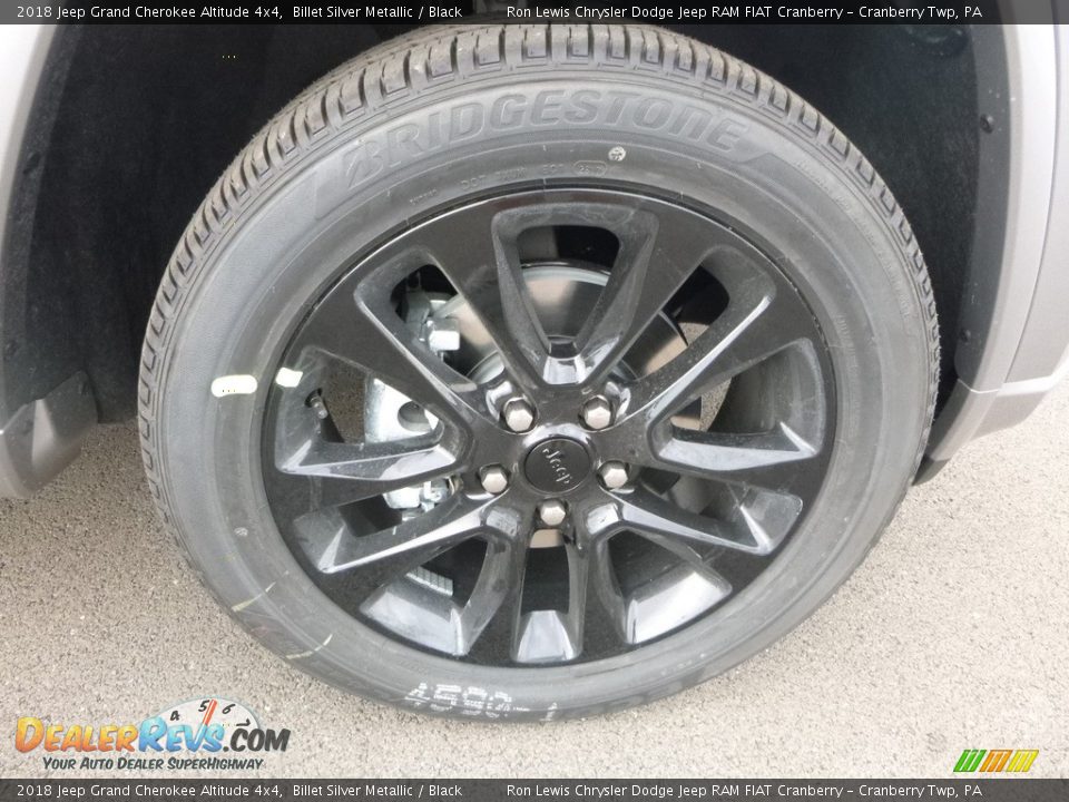 2018 Jeep Grand Cherokee Altitude 4x4 Billet Silver Metallic / Black Photo #9