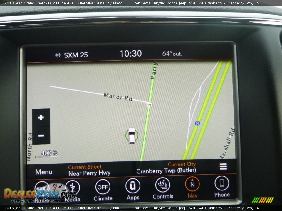 2018 Jeep Grand Cherokee Altitude 4x4 Billet Silver Metallic / Black Photo #15