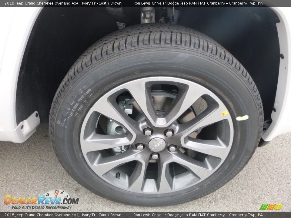 2018 Jeep Grand Cherokee Overland 4x4 Ivory Tri-Coat / Brown Photo #8