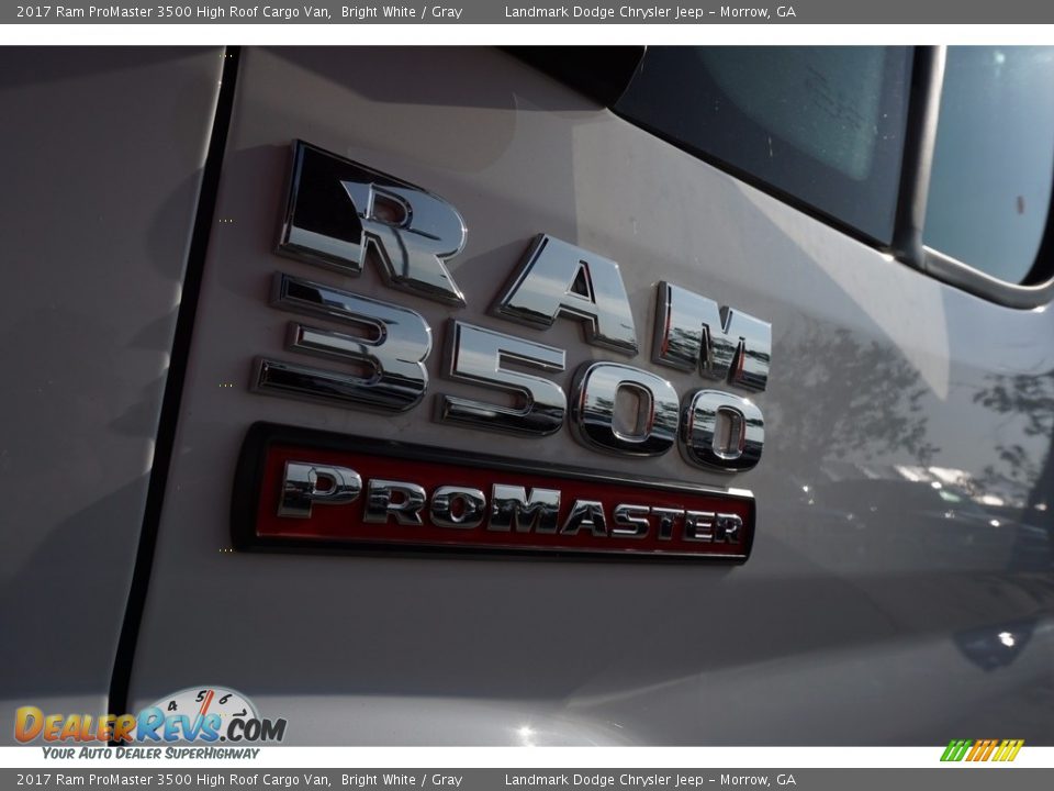 2017 Ram ProMaster 3500 High Roof Cargo Van Bright White / Gray Photo #6