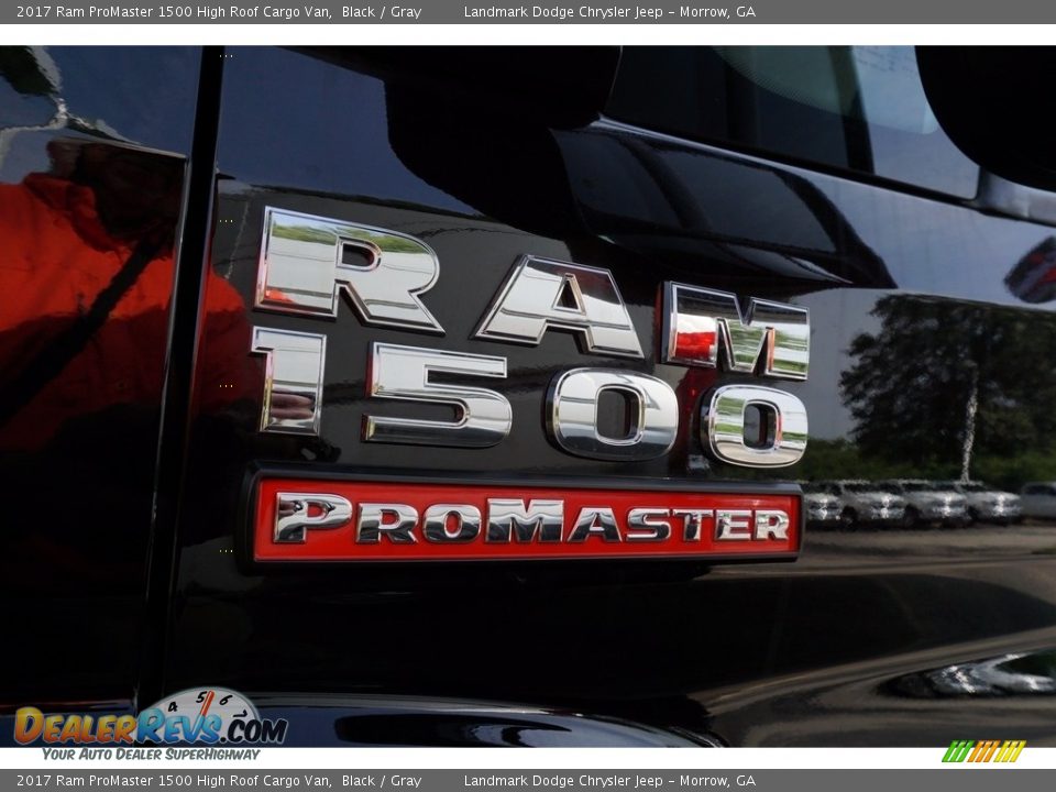 2017 Ram ProMaster 1500 High Roof Cargo Van Black / Gray Photo #6