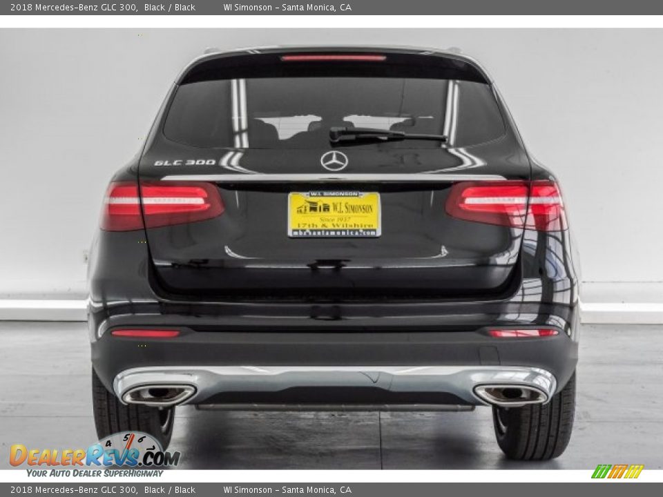 2018 Mercedes-Benz GLC 300 Black / Black Photo #4
