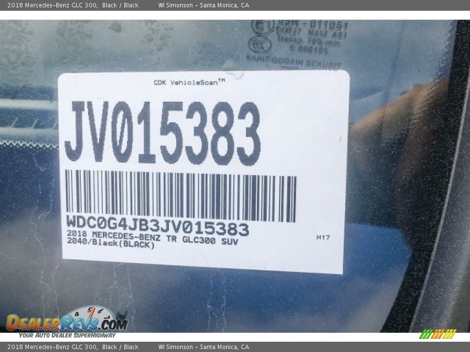 2018 Mercedes-Benz GLC 300 Black / Black Photo #10