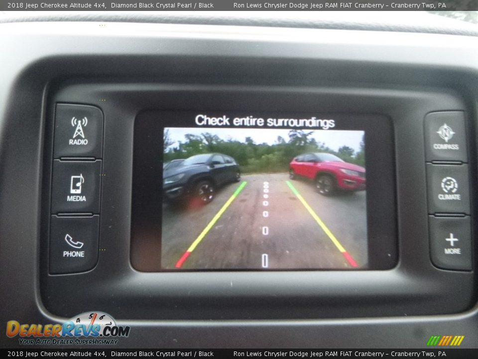 2018 Jeep Cherokee Altitude 4x4 Diamond Black Crystal Pearl / Black Photo #18