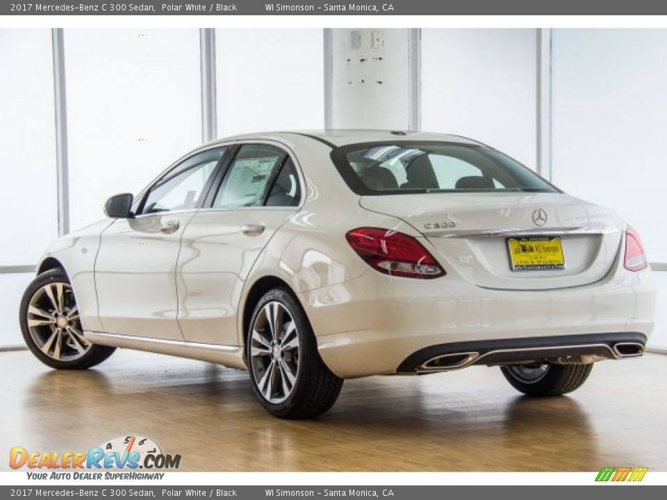 2017 Mercedes-Benz C 300 Sedan Polar White / Black Photo #3