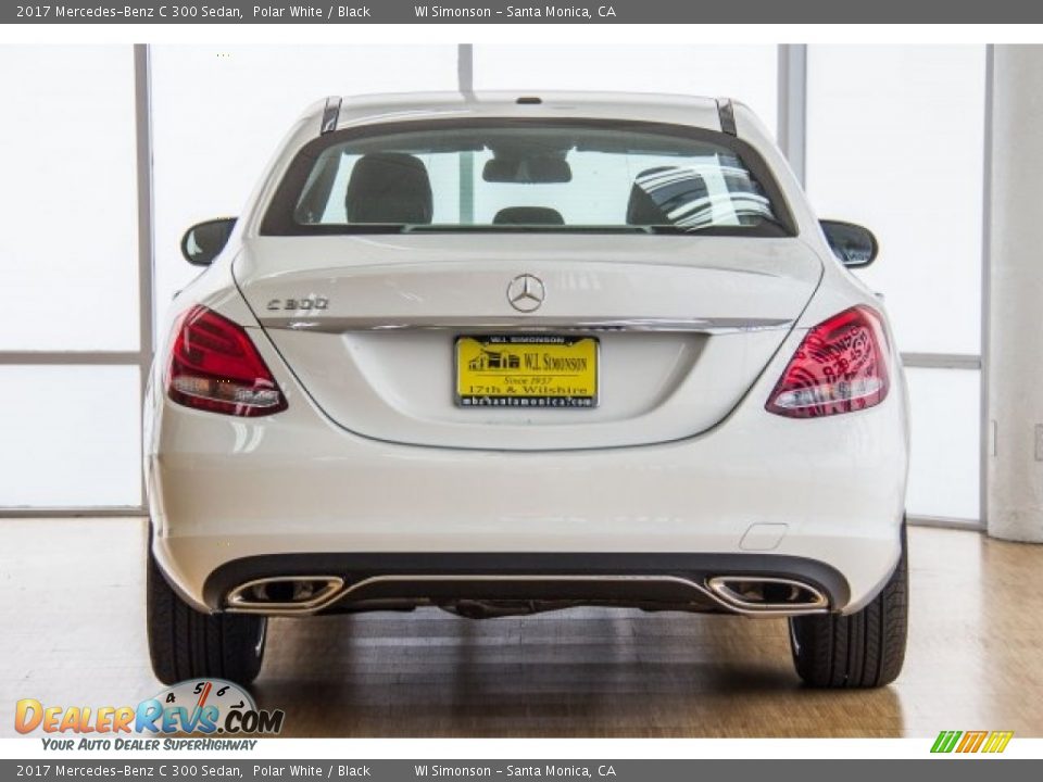 2017 Mercedes-Benz C 300 Sedan Polar White / Black Photo #4