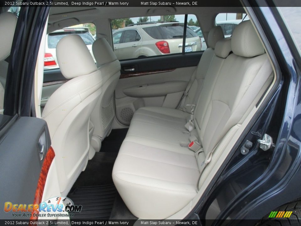 2012 Subaru Outback 2.5i Limited Deep Indigo Pearl / Warm Ivory Photo #22