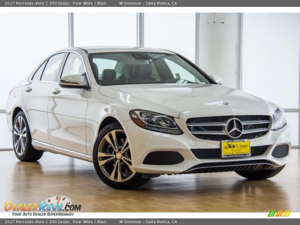 2017 Mercedes-Benz C 300 Sedan Polar White / Black Photo #12