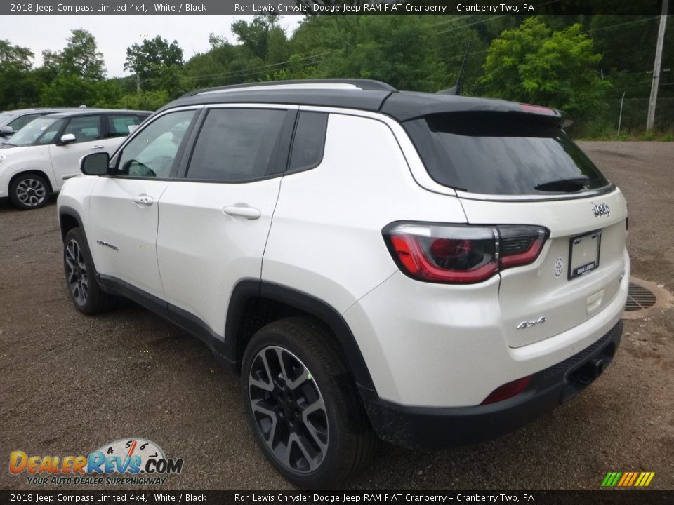 2018 Jeep Compass Limited 4x4 White / Black Photo #3
