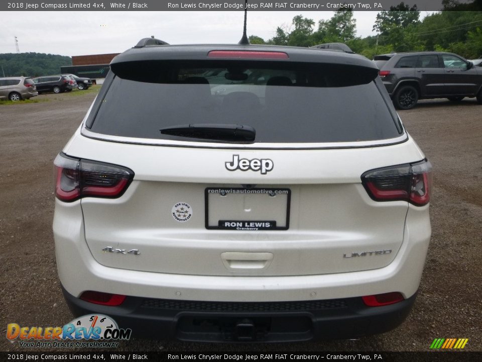 2018 Jeep Compass Limited 4x4 White / Black Photo #4