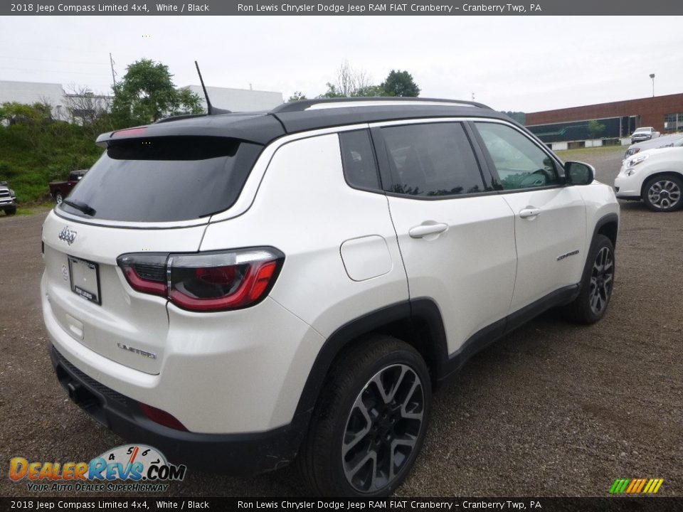 2018 Jeep Compass Limited 4x4 White / Black Photo #5