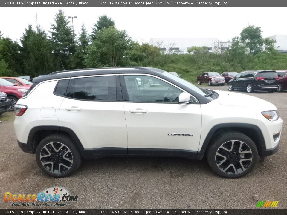 2018 Jeep Compass Limited 4x4 White / Black Photo #6