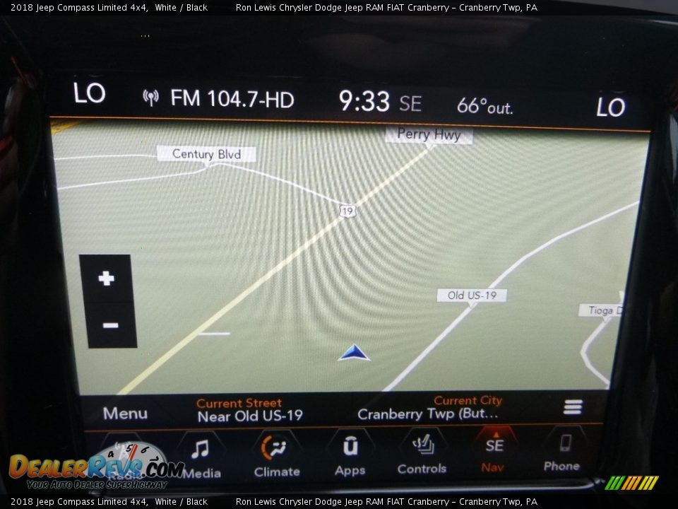 2018 Jeep Compass Limited 4x4 White / Black Photo #18