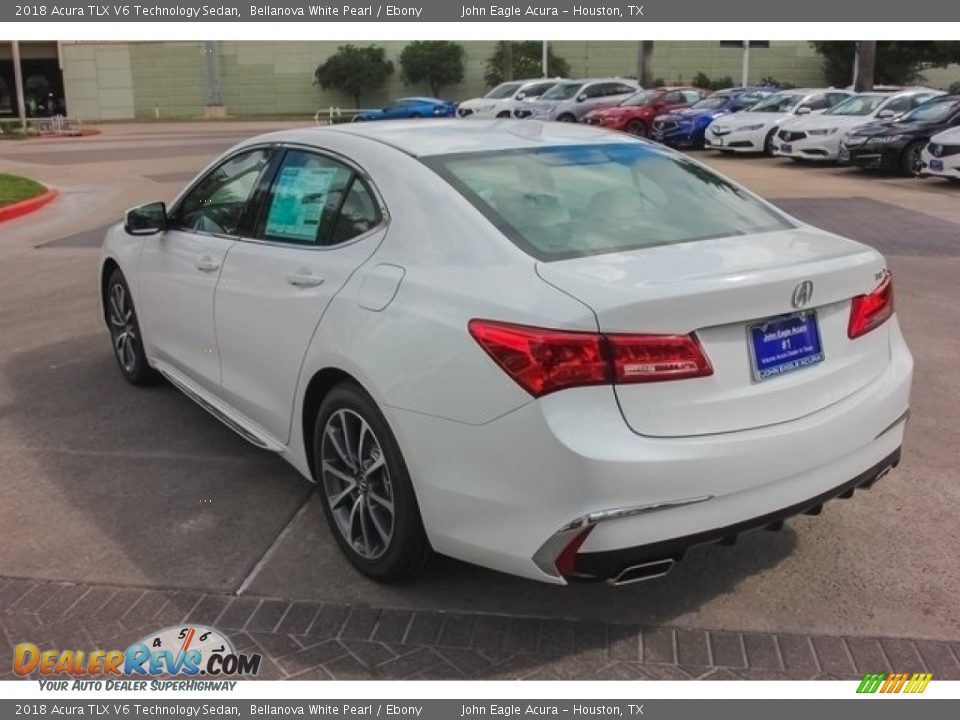 2018 Acura TLX V6 Technology Sedan Bellanova White Pearl / Ebony Photo #5