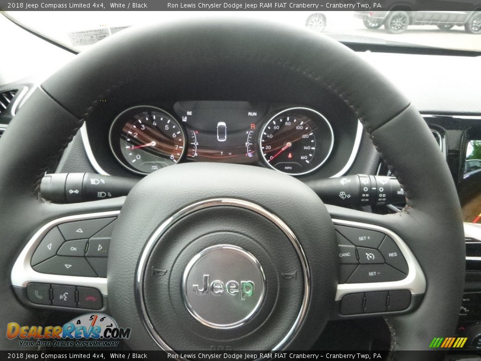 2018 Jeep Compass Limited 4x4 White / Black Photo #20
