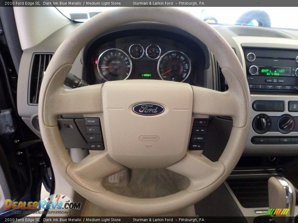 2010 Ford Edge SE Dark Ink Blue Metallic / Medium Light Stone Photo #13