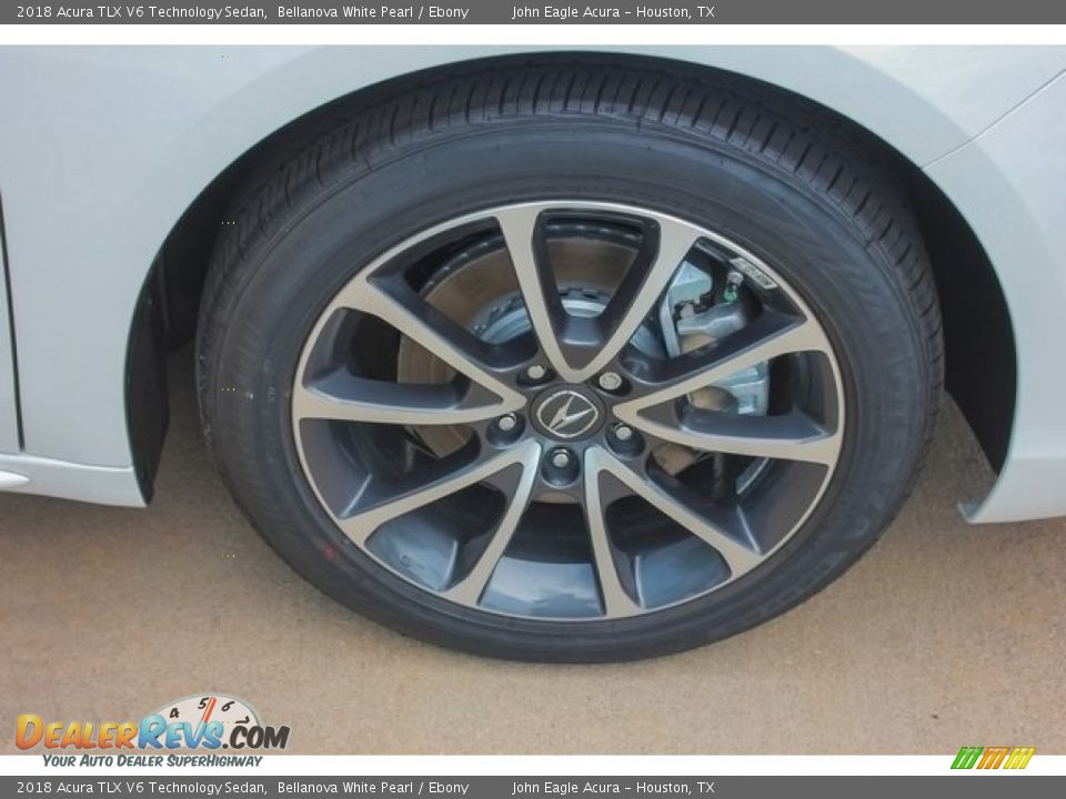 2018 Acura TLX V6 Technology Sedan Bellanova White Pearl / Ebony Photo #11