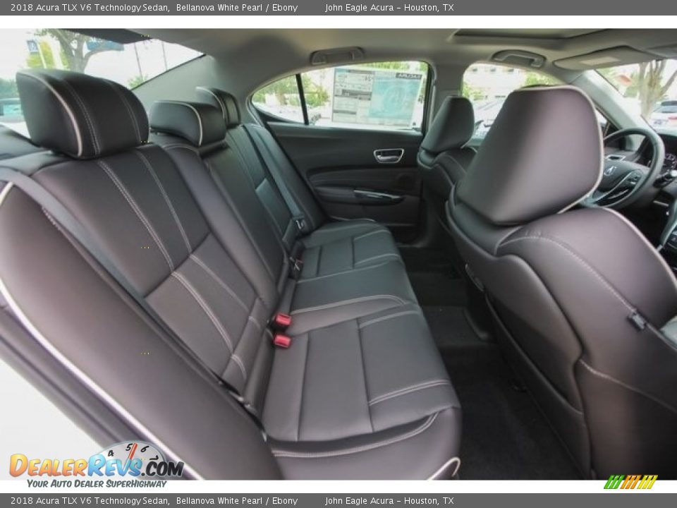 2018 Acura TLX V6 Technology Sedan Bellanova White Pearl / Ebony Photo #20