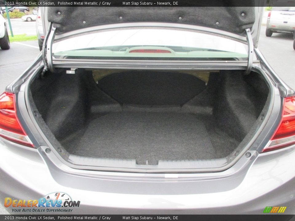 2013 Honda Civic LX Sedan Polished Metal Metallic / Gray Photo #20