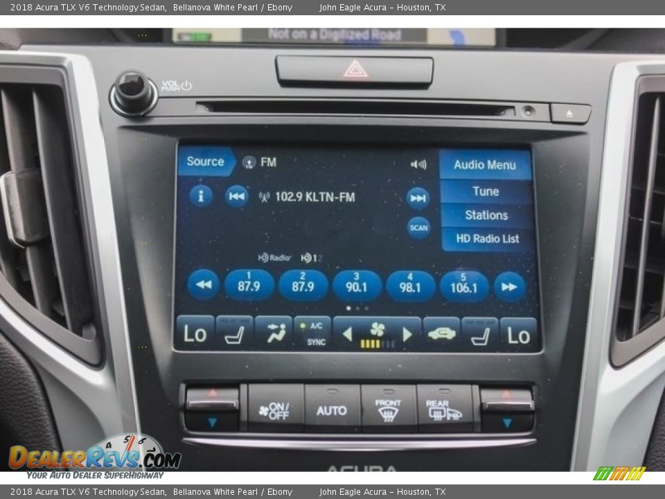 2018 Acura TLX V6 Technology Sedan Bellanova White Pearl / Ebony Photo #28
