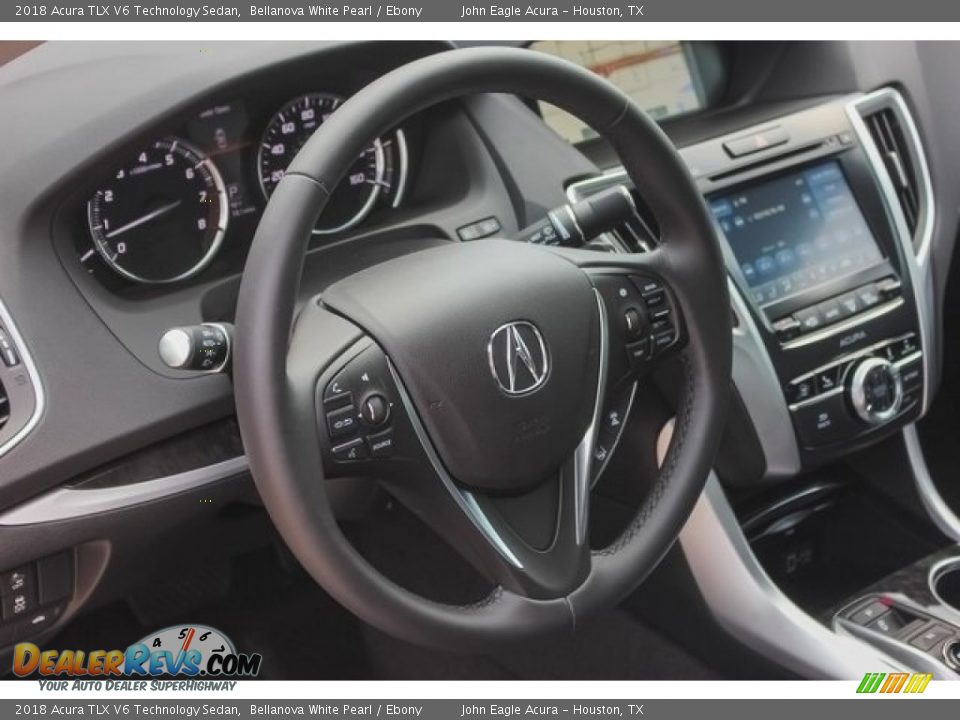 2018 Acura TLX V6 Technology Sedan Bellanova White Pearl / Ebony Photo #31