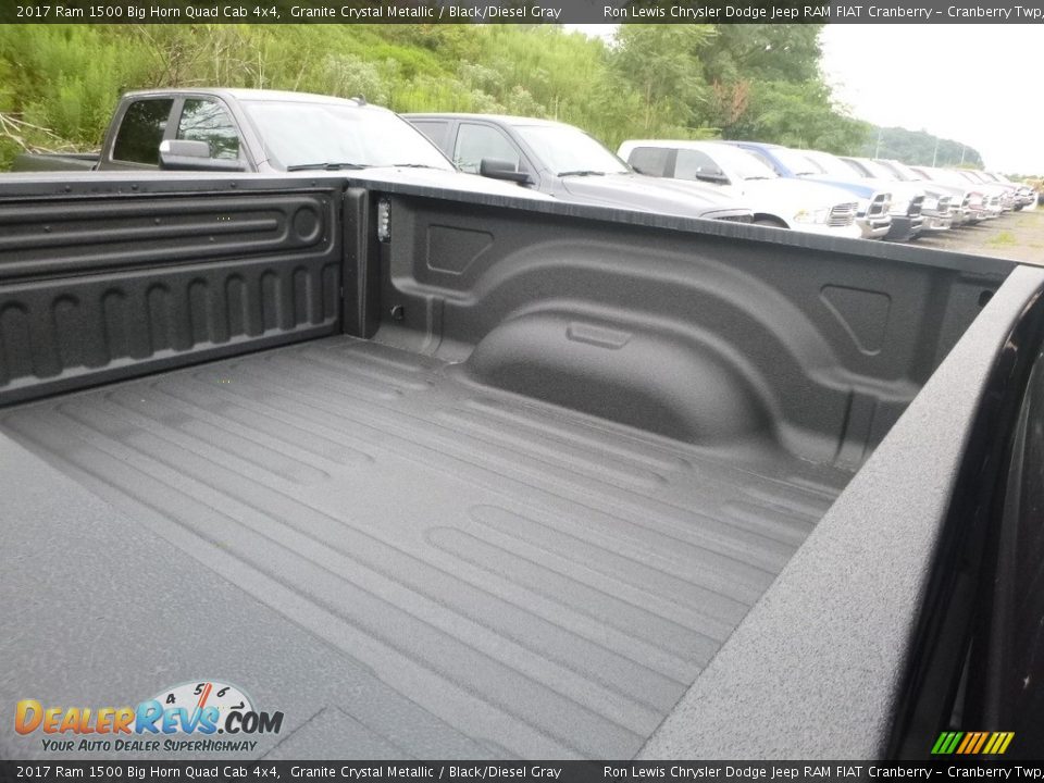 2017 Ram 1500 Big Horn Quad Cab 4x4 Granite Crystal Metallic / Black/Diesel Gray Photo #14